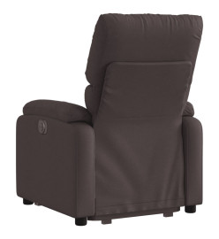 Fauteuil inclinable marron foncé tissu