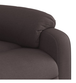 Fauteuil inclinable marron foncé tissu