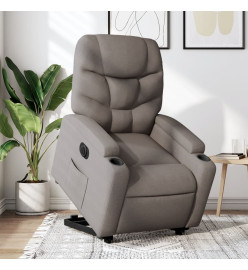 Fauteuil inclinable électrique taupe tissu