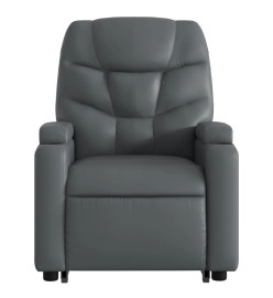 Fauteuil inclinable de massage Gris Similicuir