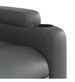 Fauteuil inclinable de massage Gris Similicuir