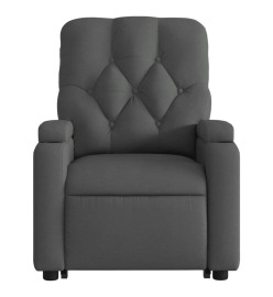 Fauteuil inclinable Gris foncé Tissu