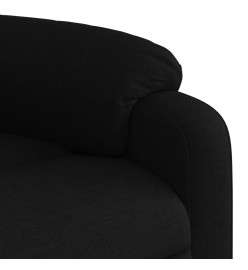 Fauteuil inclinable de massage électrique Noir Tissu