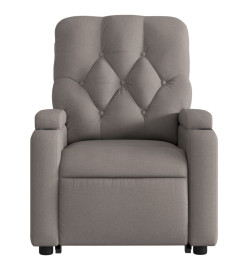 Fauteuil inclinable taupe tissu