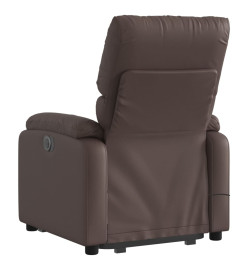 Fauteuil inclinable de massage Marron Similicuir