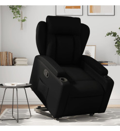 Fauteuil inclinable Noir Similicuir