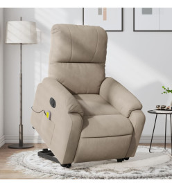 Fauteuil inclinable de massage électrique taupe