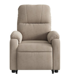 Fauteuil inclinable de massage électrique taupe