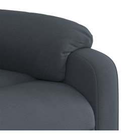 Fauteuil inclinable Gris foncé Velours