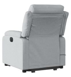 Fauteuil de massage inclinable Gris clair Tissu