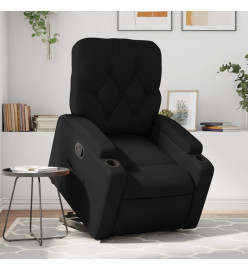 Fauteuil inclinable Noir Similicuir