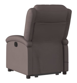 Fauteuil inclinable de massage électrique marron foncé