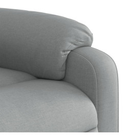 Fauteuil inclinable électrique gris clair tissu