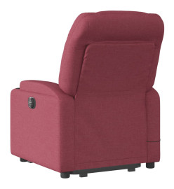 Fauteuil inclinable de massage électrique Rouge bordeaux Tissu