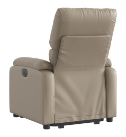 Fauteuil inclinable électrique cappuccino similicuir