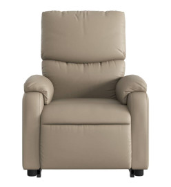 Fauteuil inclinable électrique cappuccino similicuir