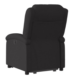 Fauteuil de massage inclinable Noir Tissu