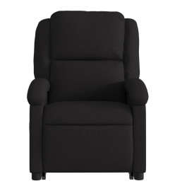 Fauteuil de massage inclinable Noir Tissu