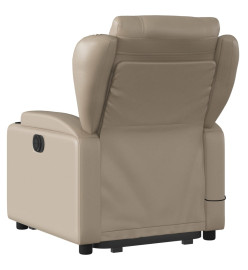 Fauteuil inclinable de massage électrique cappuccino similicuir