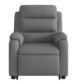 Fauteuil inclinable électrique gris foncé tissu