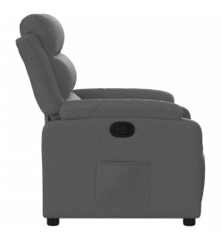 Fauteuil inclinable Gris foncé Tissu