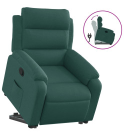 Fauteuil inclinable vert foncé tissu