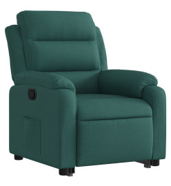 Fauteuil inclinable vert foncé tissu