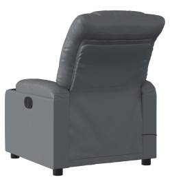 Fauteuil de massage inclinable Gris Similicuir