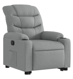 Fauteuil inclinable Gris clair Tissu