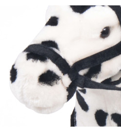 Jouet en peluche Cheval Noir et blanc XXL