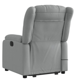 Fauteuil de massage inclinable Gris clair Tissu