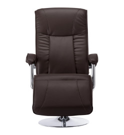 Fauteuil TV Marron Similicuir