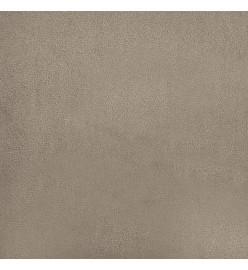 Canapé 2 places avec oreillers taupe 120 cm tissu microfibre