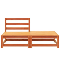 Canapé de jardin sans accoudoirs repose-pieds bois pin massif