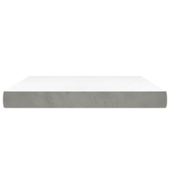 Matelas de lit à ressorts ensachés Gris clair 180x200x20 cm