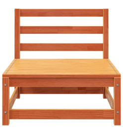 Canapé de jardin sans accoudoirs repose-pieds bois pin massif