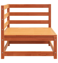 Canapé d'angle de jardin cire marron 70x70x67cm bois pin massif