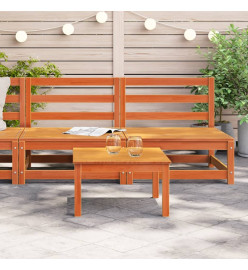 Canapés de jardin sans accoudoirs 2 pcs bois de pin massif