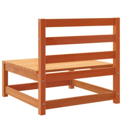 Canapés de jardin sans accoudoirs 2 pcs bois de pin massif