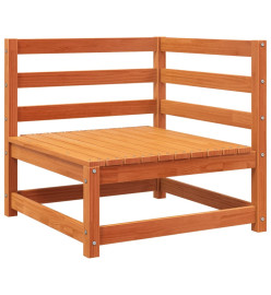 Canapé de jardin 2 places cire marron bois pin massif