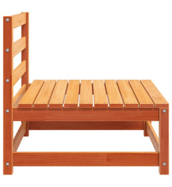 Canapés de jardin cire marron 2 pcs bois de pin massif