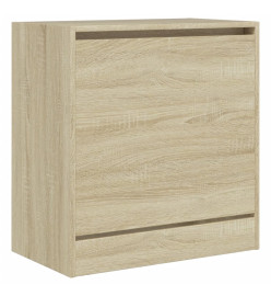 Armoire à chaussures chêne sonoma 60x34x63,5 cm bois ingénierie