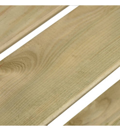 Banc de jardin 121 cm Bois de pin imprégné