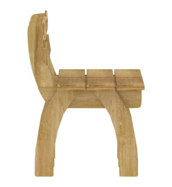 Mobilier de salle à manger de jardin 6 pcs Bois de pin imprégné