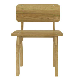 Mobilier de salle à manger de jardin 4 pcs Bois de pin imprégné