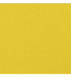 Canapé à 3 places avec repose-pieds Jaune clair 180 cm Tissu