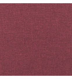 Ensemble de canapés 3 pcs rouge bordeaux tissu