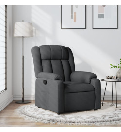 Fauteuil inclinable Gris foncé Tissu