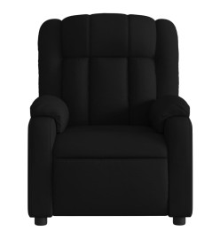 Fauteuil de massage inclinable électrique Noir Tissu