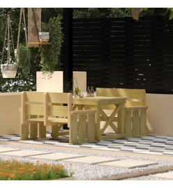 Meubles de salle à manger de jardin 3 pcs Bois de pin imprégné